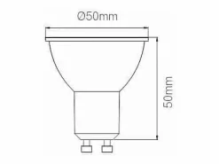 Uniform-Line - Foco LED GU10 6W 120° Regulable 4000K - Iluminación general y difusa para espacios interiores - Beneito & Faure Blanco