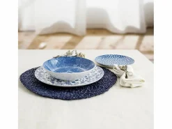 Best Vajilla Aquilea Bidasoa 18 piezas 6 servicios porcelana Azul