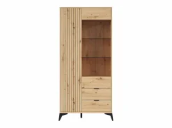 Hot Petits-Meubles Vajillero 2 puertas 2 cajones Mao Madera Color natural claro