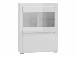 Hot Petits-Meubles Vajillero 4 puertas con LED Kasla Blanco