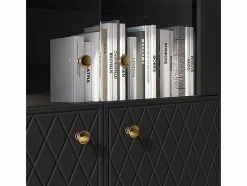 Hot Petits-Meubles Vajillero 4 puertas Manoé Negro