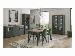 Petits-Meubles Vajillero 2 puertas Martin y Madera Verde
