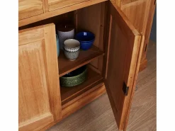 Clearance BERAH GETAH Vajillero de teca maciza 150 cm Color natural claro