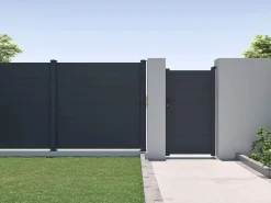 Outlet Valla de aluminio antracita Alt. 182 x Ancho 188.6 cm - NAZARIO Cercados Y Ocultación