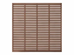 Discount Valla de lamas WPC marrón 180x180 cm ES595213 Marru00f3n