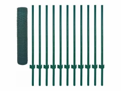 Valla de malla alambre con postes acero 25x0,75 m ES274589
