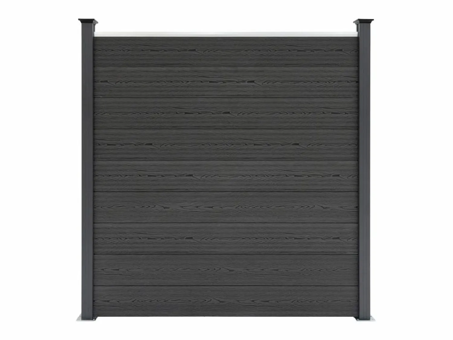 Monstershop Vallas para exteriores de WPC y Aluminio - 6x Paneles + 7 Postes |