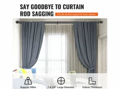 Online Varillas de Cortinas Dobles SucceBuy, Longitud Ajustable de 91.4-182.9 cm, para Salones, Dormitorios, Baños Persianas De Interior