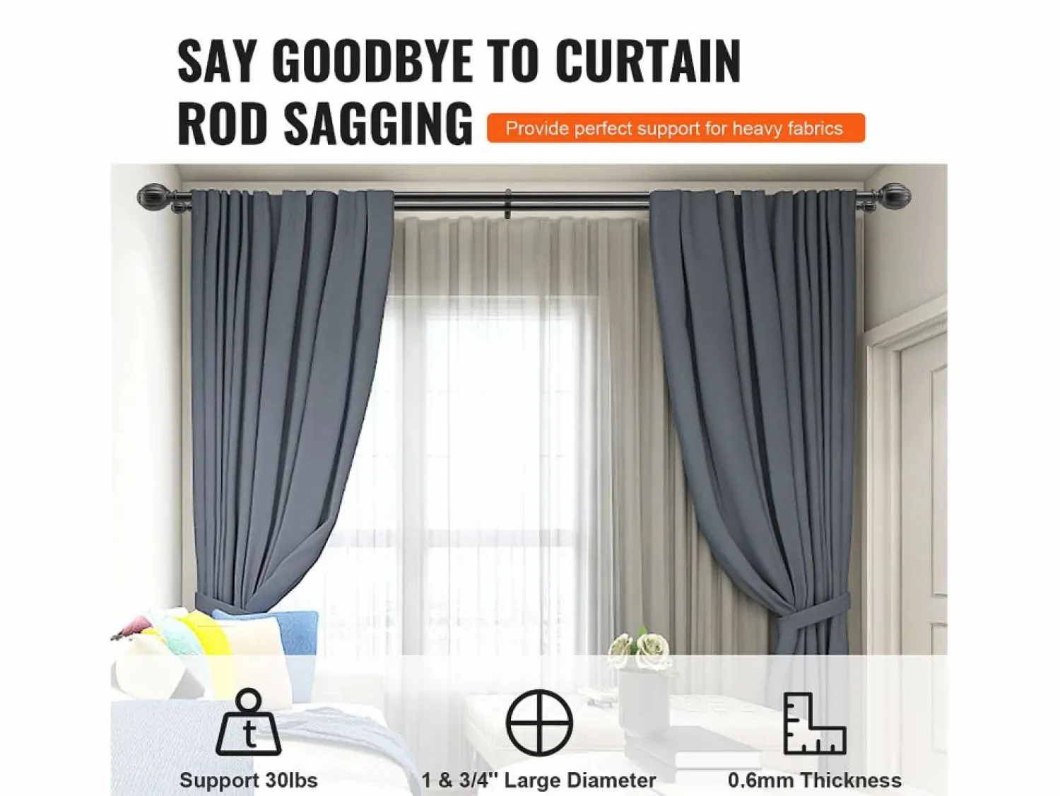 Online Varillas de Cortinas Dobles SucceBuy, Longitud Ajustable de 91.4-182.9 cm, para Salones, Dormitorios, Baños Persianas De Interior
