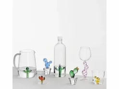 Best Vaso de vidrio borosilicato, Cactus, 350 ml, Desert Plants Azul