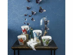 Discount Vaso hairstreak verde oscuro de vidrio con asa de Villeroy & Boch