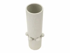 Outlet Vaso moderno de cerámica con acabado mate Bubbles Beige