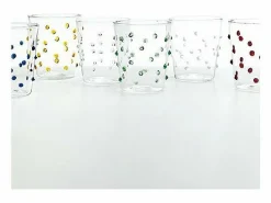 Vaso Zafferano para fiesta, color dorado y , 45 cl, juego de 6 unidades