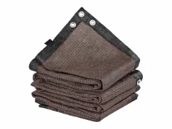 Velo de Sombra 90% SucceBuy, 244 x 366 cm, Red de Sombra PEHD 140 g/m², Ojales de Acero Inoxidable, Protección Solar/Paravientos, Exterior, Marrón Marru00f3n