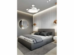 Discount AKUNADECOR Ventilador Dc Bayomo L Led Con Memoria De Color Blanco
