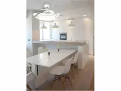 Discount AKUNADECOR Ventilador Dc Bayomo L Led Con Memoria De Color Blanco