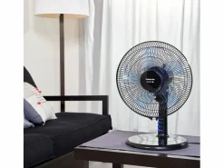 Taurus Alpatec Ventilador de sobremesa Taurus Boreal 12 Elegance 40W azul/ Ø30 cm Negro