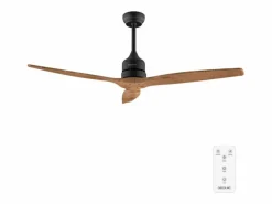 Sale Ventilador de techo Cecotec EnergySilence Aero 5270 40W negro/madera Ø132 cm Color natural claro