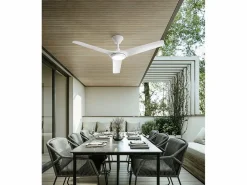 Ventilador de techo con luz Perenz 7194 B CT - Ø 142 cm, 3 aspas, 9 velocidades, motor DC de 25 W, silencioso