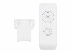 vidaxl Ventilador de techo con luz con mando marrón oscuro 76 cm