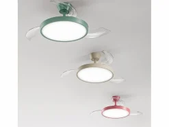 Sale Ventilador de techo con luz Perenz 7196 R CT - Ø 106 cm, 3 aspas, 6 velocidades, motor DC de 40 W, silencioso Rojo