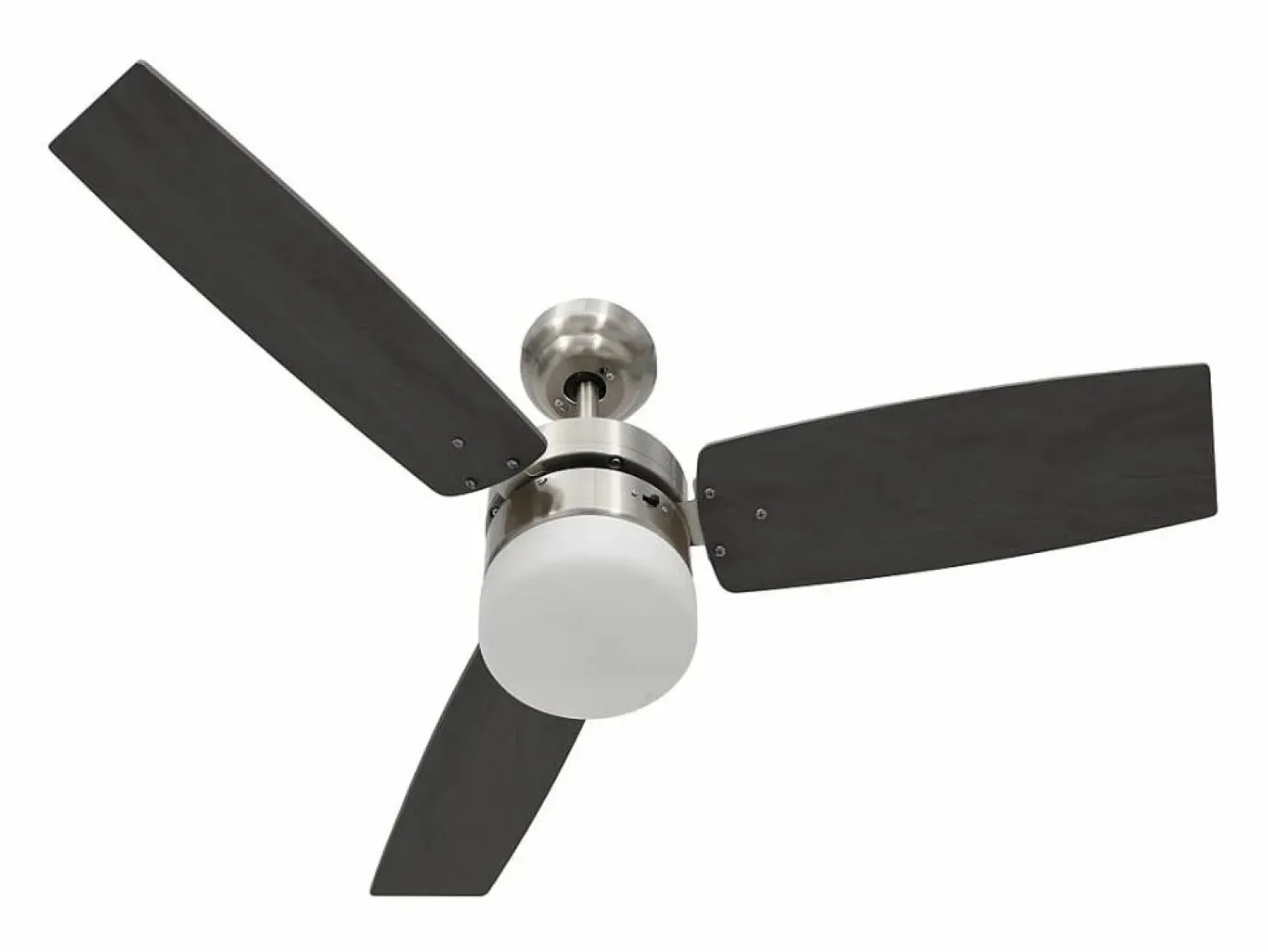 Online vidaxl Ventilador de techo con luz con mando marrón oscuro 108 cm Marru00f3n