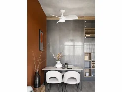 Hot Ventilador de techo con luz Perenz 7192 B CT - Ø 91,5 cm, 3 aspas, 6 velocidades, motor DC de 35 W, silencioso Aire Acondicionado, Ventilación