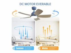 Clearance OKWISH Ventilador de techo de 42