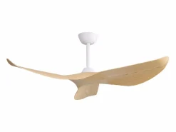 Ventilador de techo de 52 pulgadas - Ventilador de techo con 3 aspas de ABS y control remoto de 6 velocidades - para sala de estar