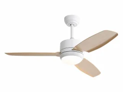 Best Ventilador de techo de madera - Ventilador de techo para sala de estar con 6 velocidades y 3 aspas de ABS - Iluminación LED Aire Acondicionado, Ventilación