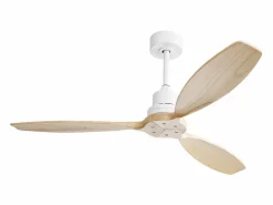 Sale Ventilador de techo de madera de 52 pulgadas - Ventilador de techo con control remoto, 6 velocidades y 3 aspas - para sala de estar Aire Acondicionado, Ventilación