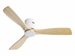 OKWISH Ventilador de techo moderno de madera - Ventilador de techo de 52