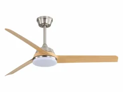 Sale Ventilador de techo de 20 pulgadas - Ventilador de techo con 7 aspas de ABS y control remoto - 6 velocidades - para casa de campo Negro