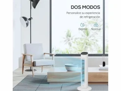 Homcom Ventilador de torre 50W con mando a distancia 3 velocidades 78 cm