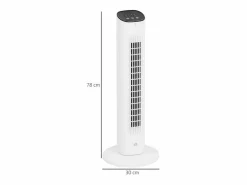 Homcom Ventilador de torre 50W con mando a distancia 3 velocidades 78 cm