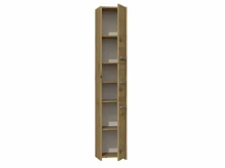 Clearance VERONA - Torre de baño - 30x30x170cm - mueble de baño con almacenamiento - imitacion madera Columna De Baño