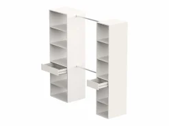 Vestidor abierto Cloe Mate 200x200x50 cm