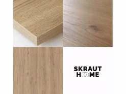 Skraut Home Vestidor abierto, 60x35x145cm, Dormitorio, habitación, Armario, perchero, Roble