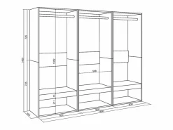 Best Vestidor abierto, 180x35x145cm, Dormitorio, habitación, Armario, perchero, Armario De Entrada