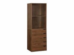 Sweeek Vestidor módulo de 4 elementos nogal