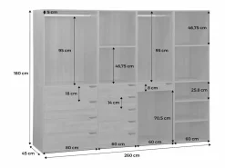 Outlet Sweeek Vestidor módulo de 4 elementos Blanco