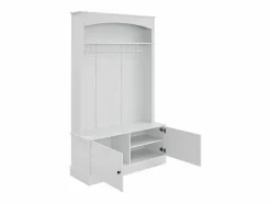 Best Vestidor moderno - con perchero y almacenamiento para zapatos - Banco de almacenamiento - con ganchos - Armario De Entrada