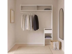 Vestidor Modular Abierto Custom Modulo F 4 Estantes y Barra 104X204 cm