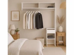 Vestidor Modular Abierto Custom Modulo F 4 Estantes y Barra 104X204 cm