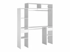 Sale Vestidor Modular Abierto Custom Módulo C+F 7 Estantes 2 Cajones 178x203 Blanco