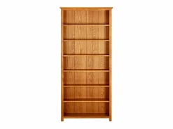 vidaxl vidaX Estantería de 7 niveles de madera maciza de roble 90x22,5x200 cm