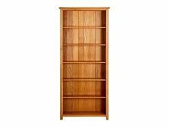 vidaxl vidaX Estantería de 6 niveles de madera maciza de roble 80x22,5x180 cm