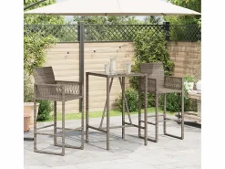 Garden Furniture Village Green-Green Ridge Mesa de bar de exterior ratán sintético 70x70x110 cm