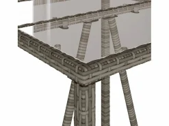 Garden Furniture Village Green-Green Ridge Mesa de bar de exterior ratán sintético 70x70x110 cm