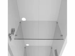 Clearance Vitrina 40×29×170 cm - iluminación LED multicolor con mando - divisiones de cristal - Vitrina